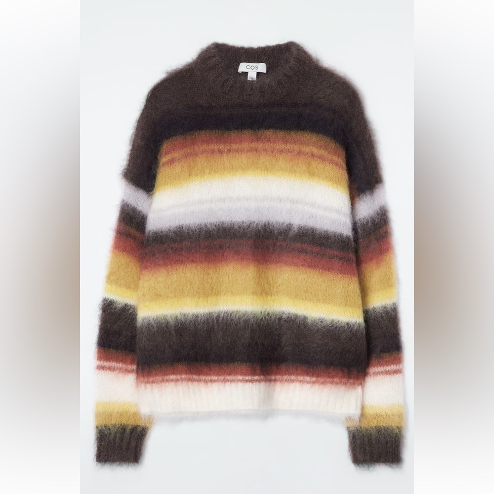 COS Fuzzy Brown Sweater